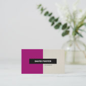 Carte De Visite Attorney - Simple élégant (Debout devant)