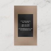 Carte de visite attractif gris clair vertical (Dos)