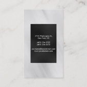 Carte de visite attractif gris clair vertical (Dos)