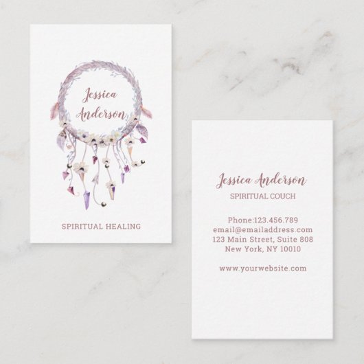 Carte De Visite Attrape-rêves (Devant / Derrière)