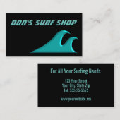 Carte De Visite Attraper un Surf Cool Wave (Devant / Derrière)