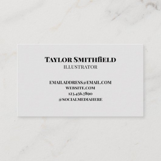 Carte De Visite Attrapons du café (Dos)