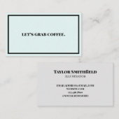 Carte De Visite Attrapons du café (Devant / Derrière)