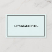 Carte De Visite Attrapons du café (Devant)