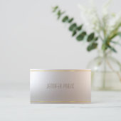 Carte De Visite Attrayant Design Moderne Glamour Professionnel (Debout devant)