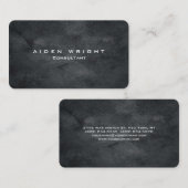 Carte De Visite Attrayant Gris Design Moderne Minimaliste (Devant / Derrière)