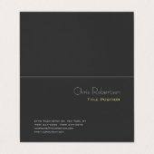 Carte De Visite Attrayant gris jaune chic Sharp moderne (Extérieur déplié)