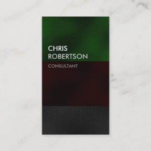 Carte de visite attrayant rouge vert vertical