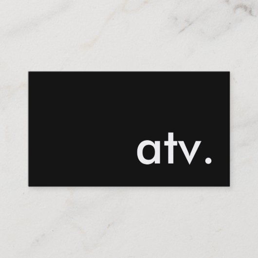Carte De Visite atv. (Devant)
