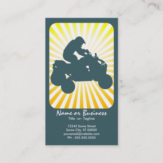 Carte De Visite atv : rétros rayons : (Devant)