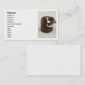 Carte de visite au chocolat (Devant / Derrière)