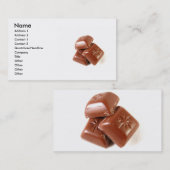 Carte de visite au chocolat (Devant / Derrière)