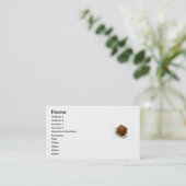 Carte de visite au chocolat (Debout devant)