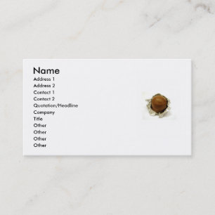 Carte de visite au chocolat