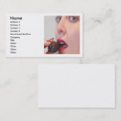 Carte de visite au chocolat (Devant / Derrière)