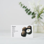 Carte de visite au chocolat (Debout devant)