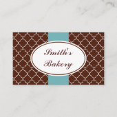 Carte de visite au chocolat Aqua (Devant)