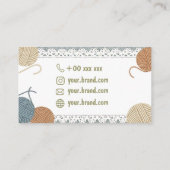 Carte de visite au crochet fait main (Dos)