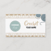 Carte de visite au crochet fait main (Devant)