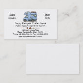 Carte De Visite Au-dessus du campeur rv de cabine (Devant / Derrière)
