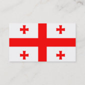 Carte de visite au drapeau de la Géorgie (Dos)