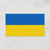 Carte de visite au drapeau de l'Ukraine (Dos)