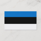 Carte de visite au drapeau estonien (Dos)