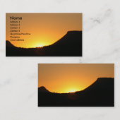 Carte De Visite au lever du soleil (Devant / Derrière)