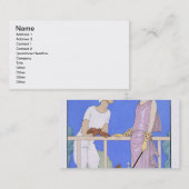 Carte De Visite Au polo, 1920-29 (copie de pochoir) (Devant / Derrière)