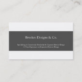 Carte de visite | au sujet de |blk (Dos)