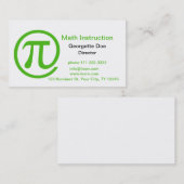 Carte De Visite Au vert de pi Kelly (Devant / Derrière)