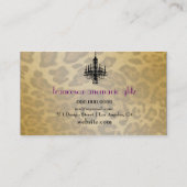 Carte De Visite Aubergine de 311 de tape-à-l'oeil de boutique (Dos)