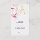 Carte De Visite aubergine de fusée du feuillage 311-Vivid (Dos)