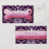 Carte De Visite Aubergine snob du cabot 311 (Devant / Derrière)