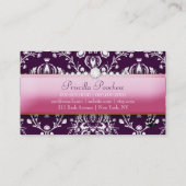 Carte De Visite Aubergine snob du cabot 311 (Dos)