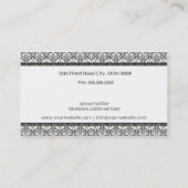 Carte De Visite Auctioneer Services (Dos)