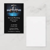 Carte De Visite Aucun service de plomberie de tuyaux de fuite (Devant / Derrière)