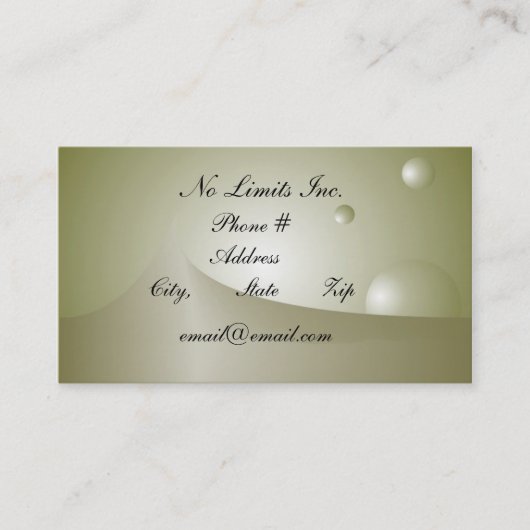 Carte De Visite Aucunes limites (Devant)