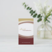 CARTE DE VISITE audacieux courbe d'or (Debout devant)