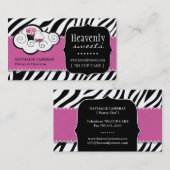 Carte de visite audacieux de boulangerie (Devant / Derrière)