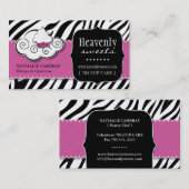 Carte de visite audacieux de boulangerie (Devant / Derrière)