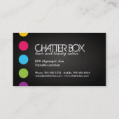 Carte de visite audacieux de coiffeur (Dos)