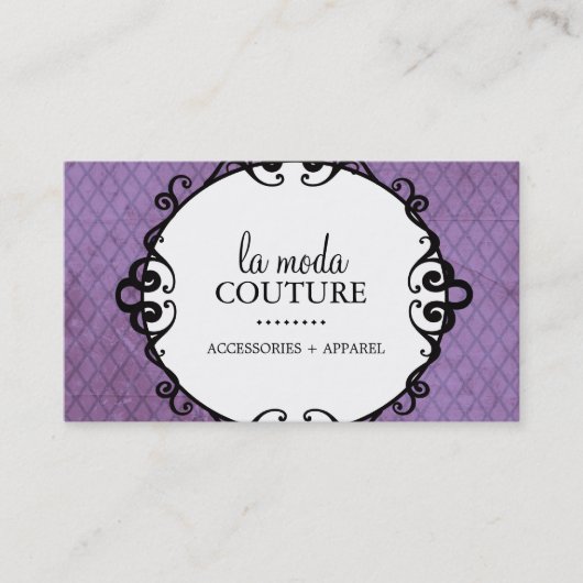 Carte de visite audacieux de concepteur (Devant)