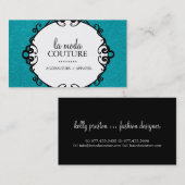 Carte de visite audacieux de concepteur (Devant / Derrière)