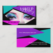 CARTE DE VISITE AUDACIEUX DE MAQUILLEUR (Devant / Derrière)