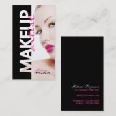 CARTE DE VISITE AUDACIEUX DE MAQUILLEUR (Devant / Derrière)