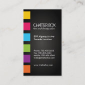 Carte de visite audacieux de maquilleur (Dos)