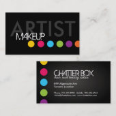 Carte de visite audacieux de maquilleur (Devant / Derrière)