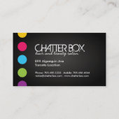 Carte de visite audacieux de maquilleur (Dos)