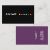 Carte de visite audacieux de maquilleur (Devant / Derrière)